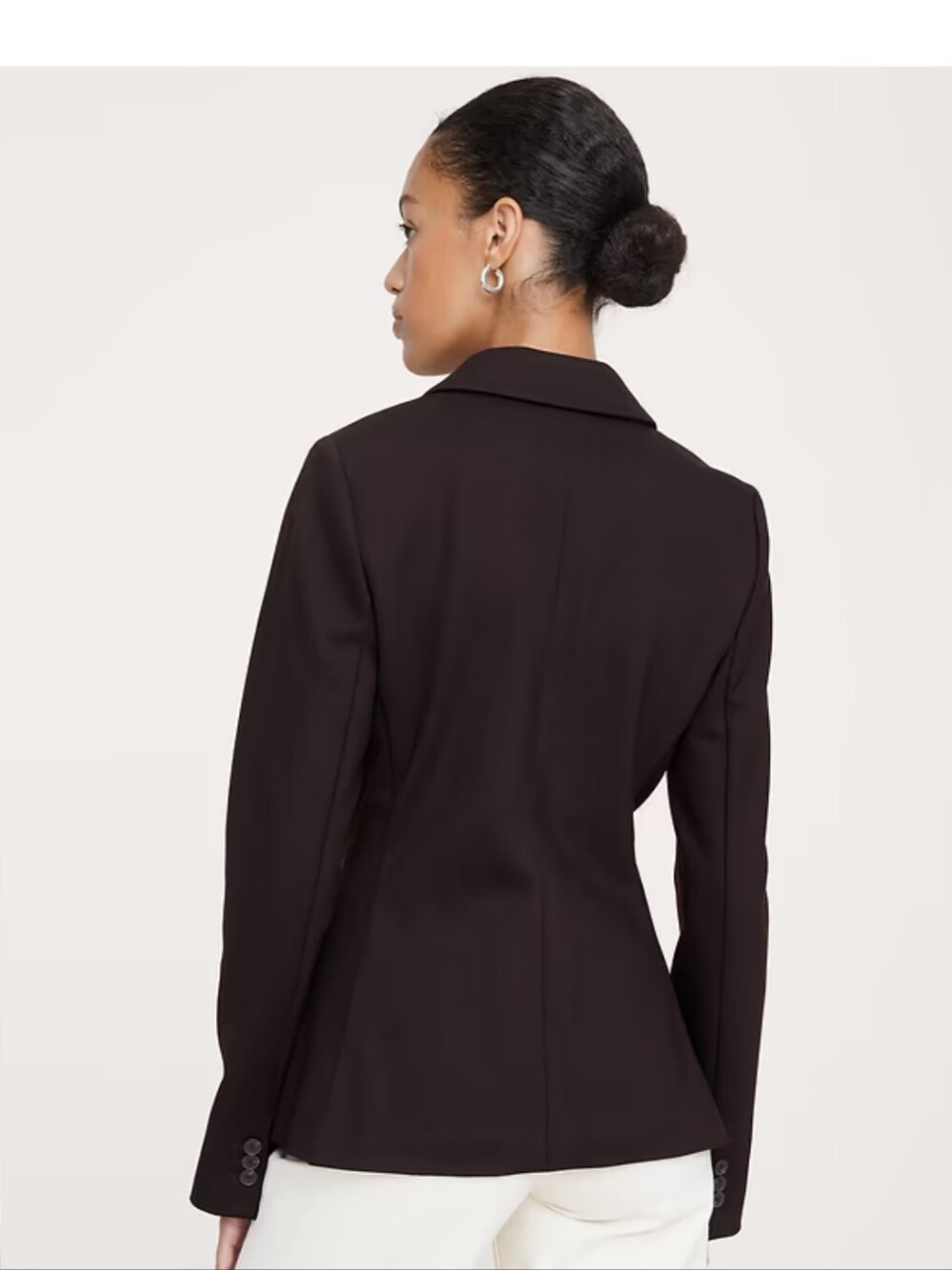 NEW Banana Republic Black Slim Ponte Blazer XXL - Picture 2 of 6
